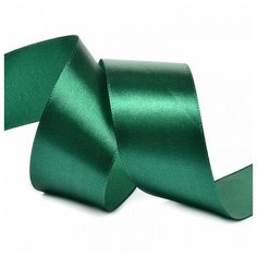 Лента атласная "Ideal", 1 1/2", 38 мм x 27,4 метра, цвет изумрудный (3045)