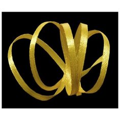 Лента атласная "Ideal", 1/8", цвет: 3016 темно-желтый, 3 мм x 100 м