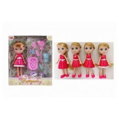 Кукла "Катенька. Набор для питомца", 16.5 см, 10 предметов (арт. M0503) Yako