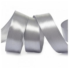 Лента атласная "Ideal", 1", 25 мм x 27,4 метра, цвет темно-серый (3170)