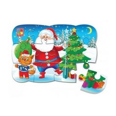 Пазлы на магните "Дед Мороз и котик", А5 Vladi Toys