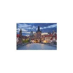 Холст с красками "Палитра. Рисование по номерам. Вечерняя мостовая", 30х40 см Рыжий кот