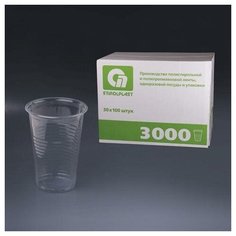 Набор одноразовых стаканов, 3000 штук Юпласт