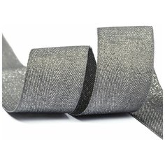 Тесьма киперная металлизированная Ideal, TBYT19, темно-серый, 25 мм х 22,85 м