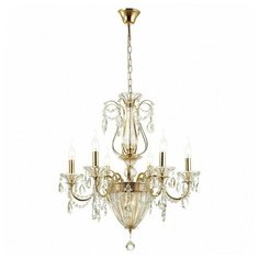 Подвесная люстра d - 64см, h - 6,9см, 40W, E14, классический, плафон - неокрашенный, арматура - золото Odeon Light