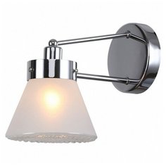 Бра h - 2,1см, s - 1,4см, 40W, E14, модерн, плафон - белый, арматура - хром Escada