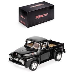 Детская инерционная металлическая машинка Serinity Toys с открывающимися дверями, модель Ford F-100 Pickup, черный