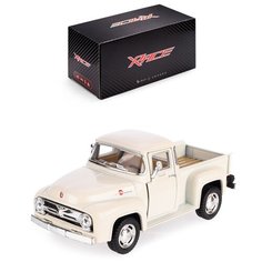 Детская инерционная металлическая машинка Serinity Toys с открывающимися дверями, модель Ford F-100 Pickup, белый