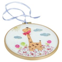 Набор для творчества "Картина на пяльцах. Жираф на прогулке", арт. 0012 Bondibon