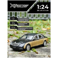 Детская инерционная металлическая машинка Serinity Toys, с открывающимися дверями, со светом и звуком