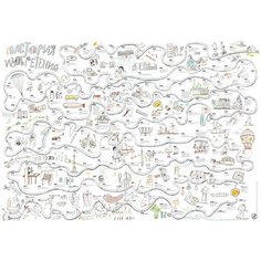 Плакат в тубусе "История изобретений Самокат