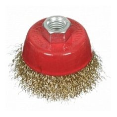 Щетка-крацовка Hobbi "Чашка", для УШМ, 60 мм, присоединительная гайка М14