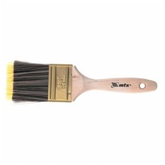 Кисть плоская Golden 2.5", искусственная щетина, деревянная ручка// MATRIX MTX