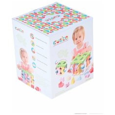 Сортер деревянный "Квадратный малый" Cubika, 11612/LS-3