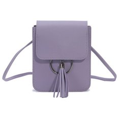 Сумка кросс-боди женская OrsOro, искусственная кожа, сиреневый