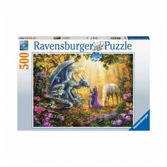 Пазл Ravensburger 500 деталей: Дракон. Фантазия