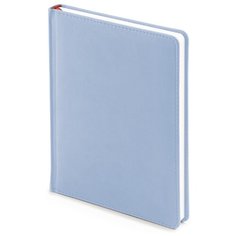Ежедневник Альт Velvet недатированный, искусственная кожа, А6+, 136 листов, зефирный голубой