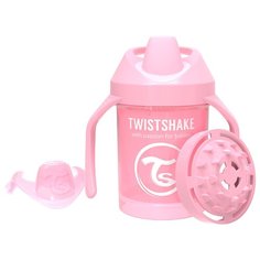 Поильник Twistshake Mini Cup 230 мл. Пастельный розовый (Pastel Pink). Возраст 4+m. Арт. 78267