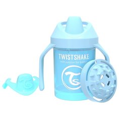 Поильник Twistshake Mini Cup 230 мл. Пастельный синий (Pastel Blue). Возраст 4+m. Арт. 78268