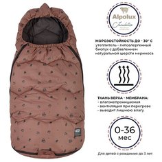 Конверт зимний для новорожденных Hush Hush! Chocolate