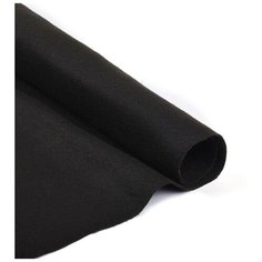Фетр в рулоне мягкий "Ideal", 1 мм, 100 см x 5 м, цвет: 60/659 черный, арт. FLT- S2