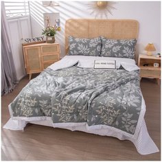 Постельное белье с одеялом ситрейд OBR037, Евро, Сатин, простыня 160х200 см, наволочки 50х70 см (2 шт)