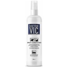 Спрей- кондиционер «Doctor VIC» для облегчения расчесывания длинношерстных собак и кошек, 250 мл.
