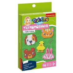 Набор для творчества BONDIBON. Термомозаика с блестками."Животные леса и фермы