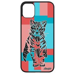 Противоударный чехол на смартфон // iPhone 11 // "Кот" Cat Стиль, Utaupia, цветной