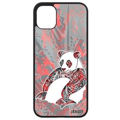 Противоударный чехол на смартфон // iPhone 11 // "Панда" Китайский Медведь, Utaupia, розовый