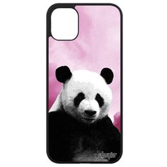 Противоударный чехол на смартфон // Apple iPhone 11 // "Большая панда" Медведь Стиль, Utaupia, розовый