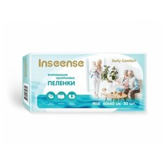 Inseense пеленки одноразовые Daily Comfort 60х60см, 30 шт.