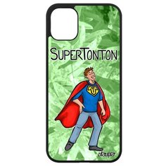 Простой чехол на смартфон // iPhone 11 // "Супердядя" Комичный Юмор, Utaupia, светло- зеленый