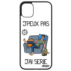 Чехол на смартфон // iPhone 11 // "Не могу - у меня сериал!" Юмор Комикс, Utaupia, белый