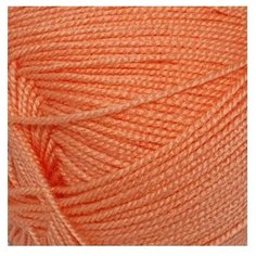 Пряжа Пехорка "Бисерная", 450 метров, 5 мотков по 100 грамм, цвет: 056 тёмно-персиковый