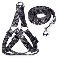 Комплект для животных (шлейка и поводок) Triol "Графит", черный (260-350х10 мм; 1200х10 мм)