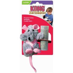 Игрушка для кошек "Крыса" с тубом кошачьей мяты Kong