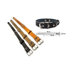 Ошейник для собак Дарэлл "Стандарт", 1 слой, кожаный, 25 мм х 44-56 см