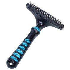 Расческа-грабли для кошек и собак Nobby "Comfort Line", 20 вращающихся зубьев