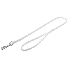 Поводок для собак ZooOne с карабином (лента-чулок) белый 0.7 м 7 мм