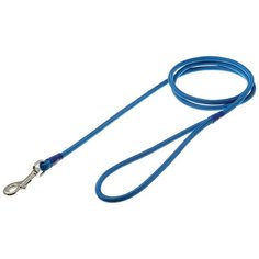 Поводок для собак ZooOne с карабином круглый ультрамарин 1.3 м 6 мм