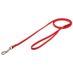 Поводок для собак ZooOne с карабином (лента-чулок) красный 1.2 м 5 мм