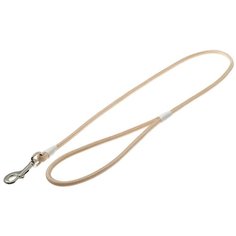 Поводок для собак ZooOne с карабином круглый слоновая кость 0.7 м 6 мм