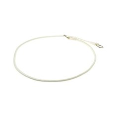 Ошейник-удавка ZooOne с 2-я кольцами круглый 6 мм, длина ошейника 80 см белый