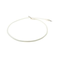 Ошейник-удавка ZooOne с 2-я кольцами круглый 6 мм, длина ошейника 70 см белый