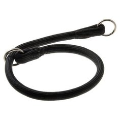 V.I.Pet. Ошейник-удавка с двумя кольцами, круглый, 13 мм x 60 см (чёрный) Zoo One