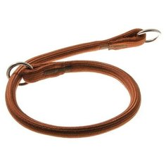 V.I.Pet. Ошейник-удавка с двумя кольцами, круглый, 13 мм x 60 см (коричневый) Zoo One