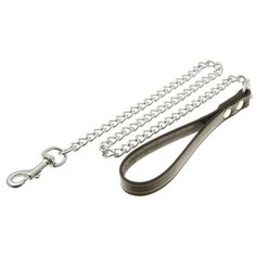 ZooOne. Поводок-цепь с ручкой, 3,5 мм x 44", длина 110 см (рыжий)