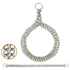 Ошейник-удавка Triol SHP3050, длина ошейника 50 см сталь