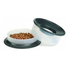 Миска Beeztees Picnic 2-в-1 для корма и воды 1.3 л черный